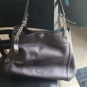 Silver Coach Purse
